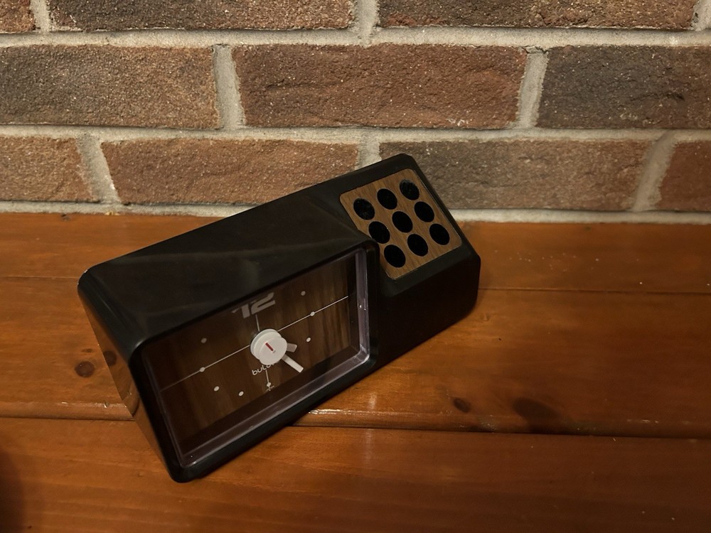 Bulova Mod Table Wall Clock Tech 1970s