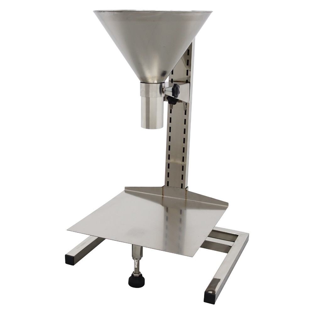 Stainless 4cm Feeding Hopper with Support Stand Lifting platform Height Adjust