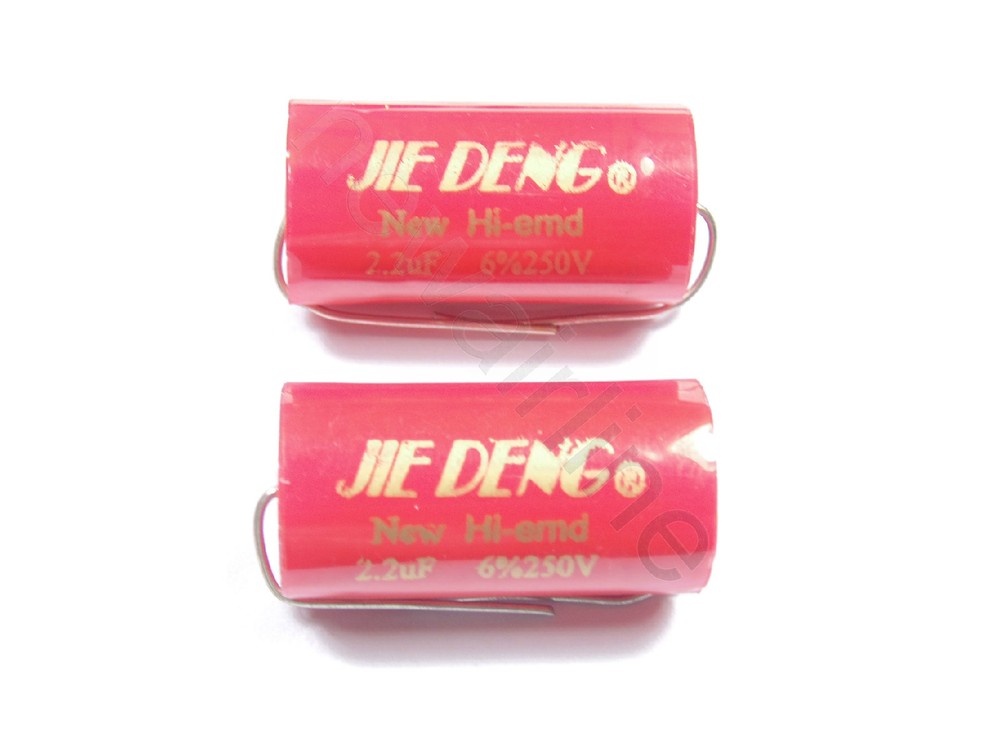 2x For JIEDENG 250V 2.2uF Speaker Divider Polypropylene Non-Polarized Capacitor