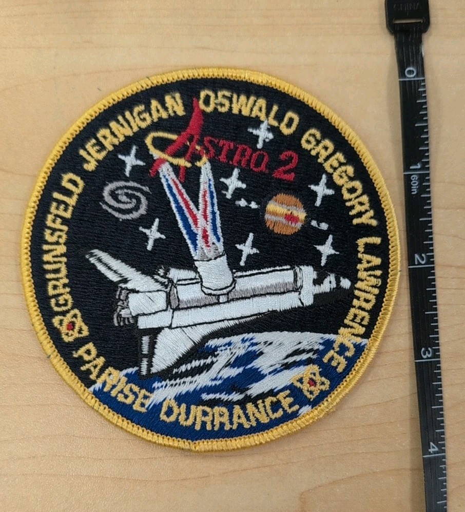 US NASA Space Shuttle Jernigan Oswald Gregory Lawrence Astro 2 Patch