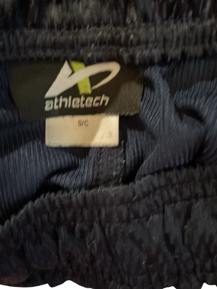 Athletech Men's Athletic Mesh Shorts Black Size S Polyester Drawstring