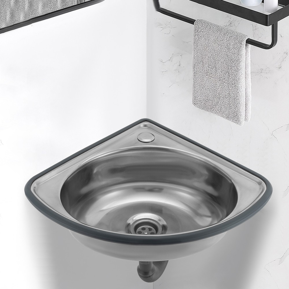 Wall-mounted Sink Corner Basin Sink Triangular Single Bowl Hand Basin Sink