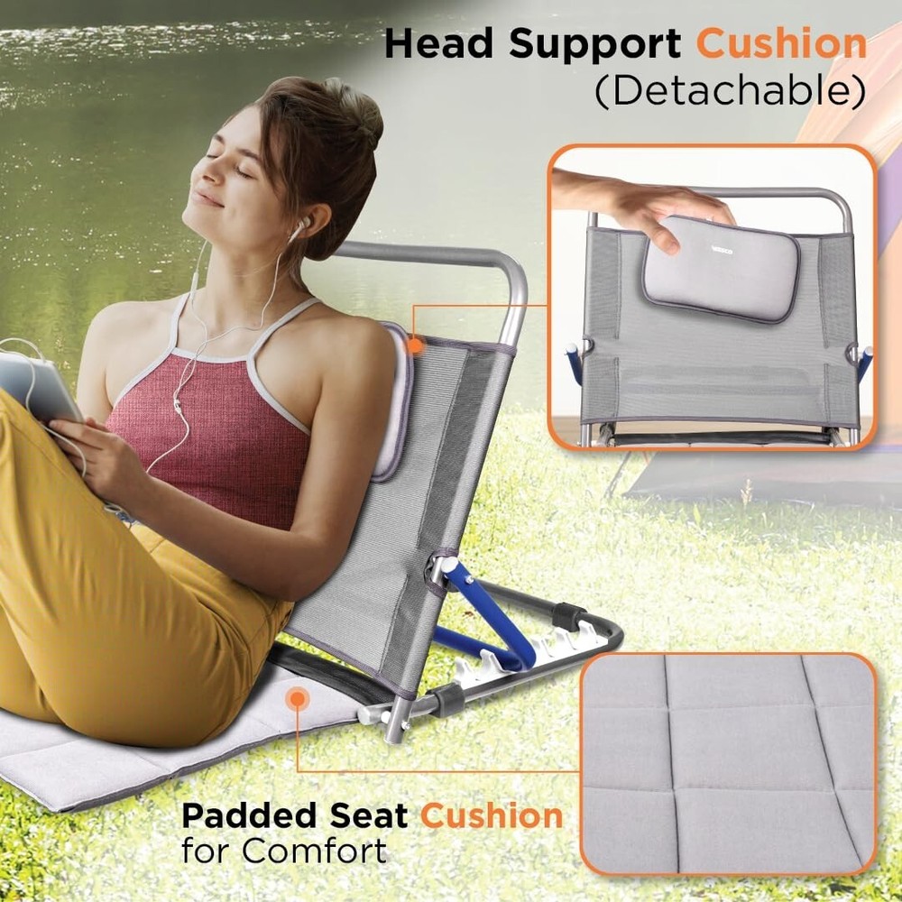Back Rest for The Bed, Surgery Design, Padded Cushion, Back Support - Universal
