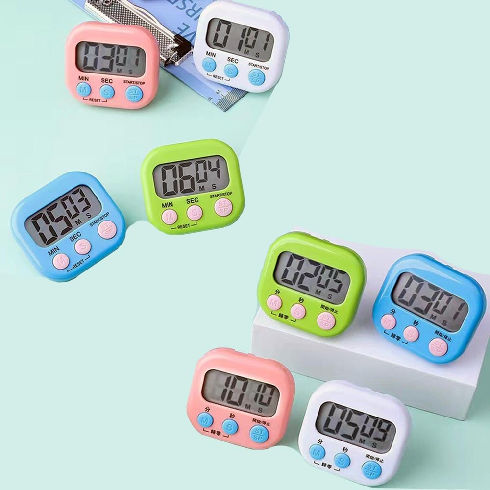 1/8 pcs Timer for Kitchen Study Work Exercise Training, Outdoor LCD digital 🔥🔥