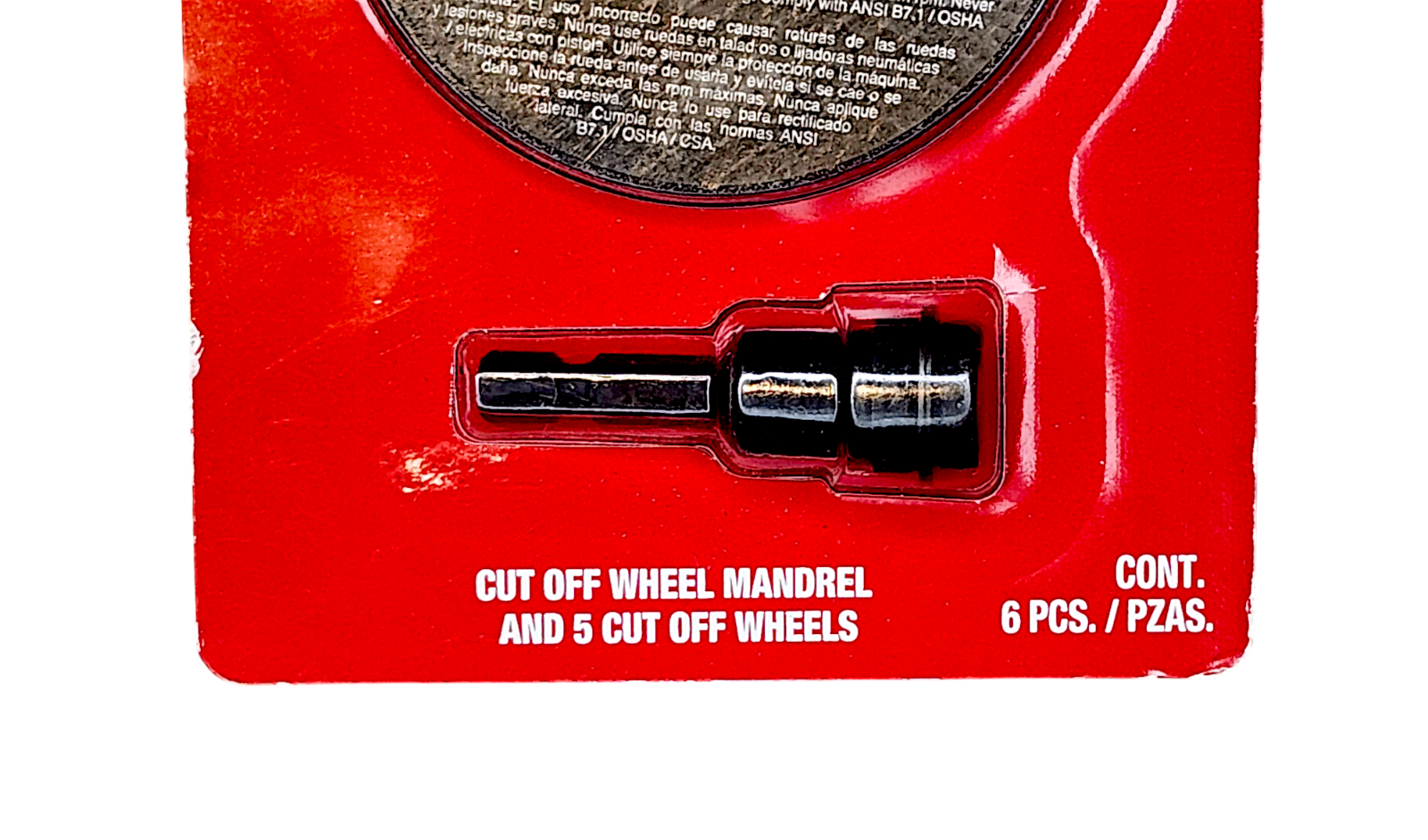 5 Piece Cut Off Wheel Set with Mandrel