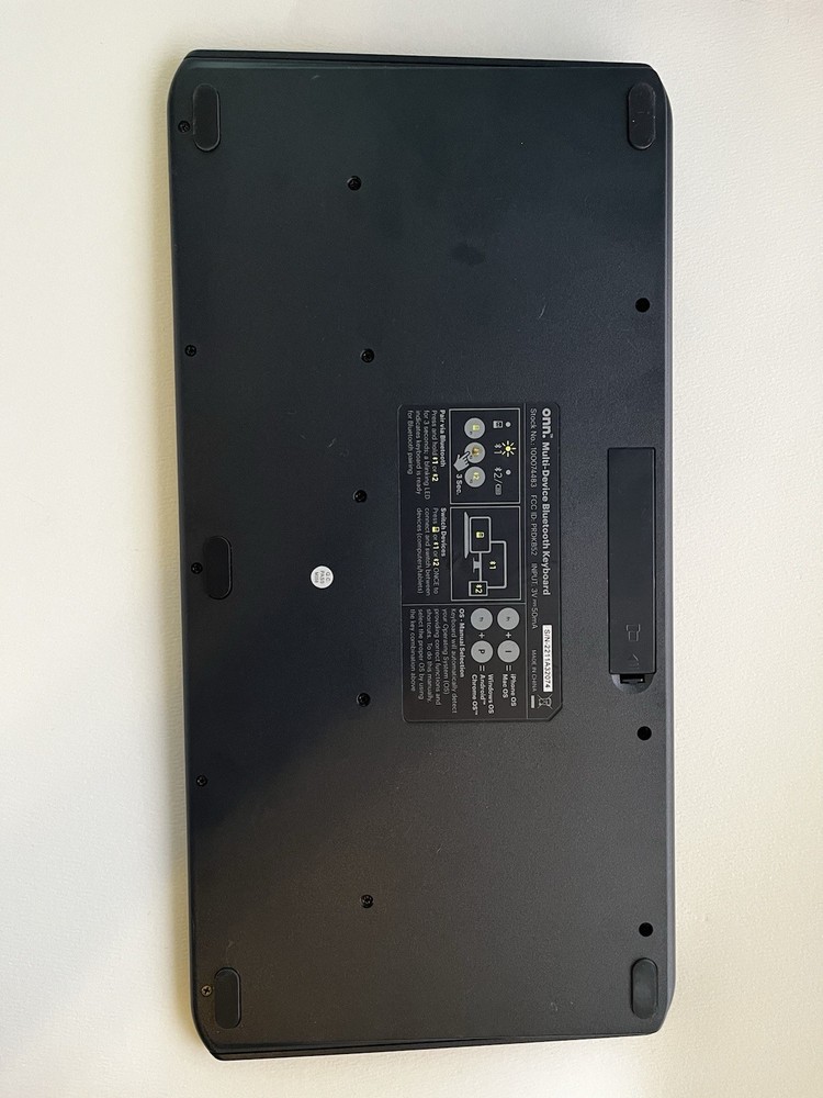 Onn Surf Multi‑Device Bluetooth Wireless Full‑Size Keyboard – Tested & Working