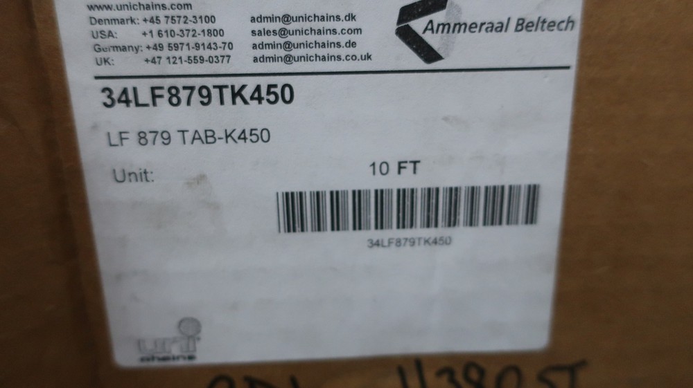 Uni-chains 34LF879TK450 Conveyor Chain 10ft
