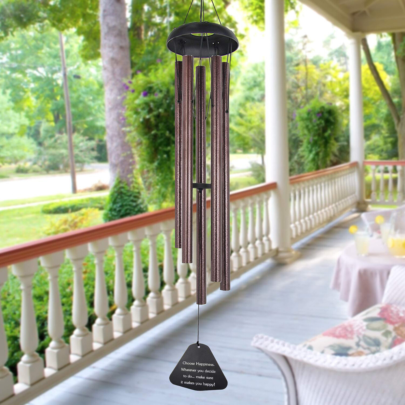 36" Wind Chimes Outdoor Deep Tone Windchime Tuned Garden Decoration Adjustable