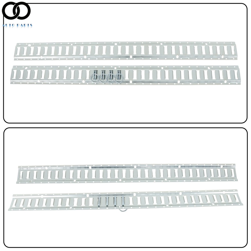 For Vans Trailers Cargo Trailer 12 Pack 5' E Track Tie Down Rail Kit Galvanized