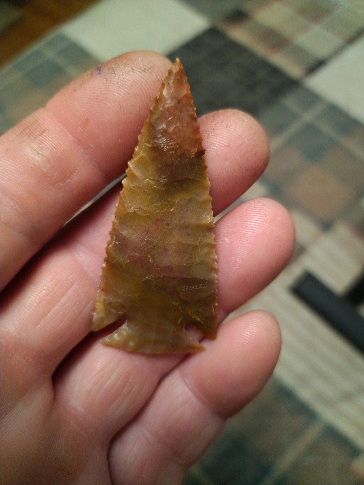 Corner Notch Ocean Wave Agate 2 1/2" x 1 1/8"