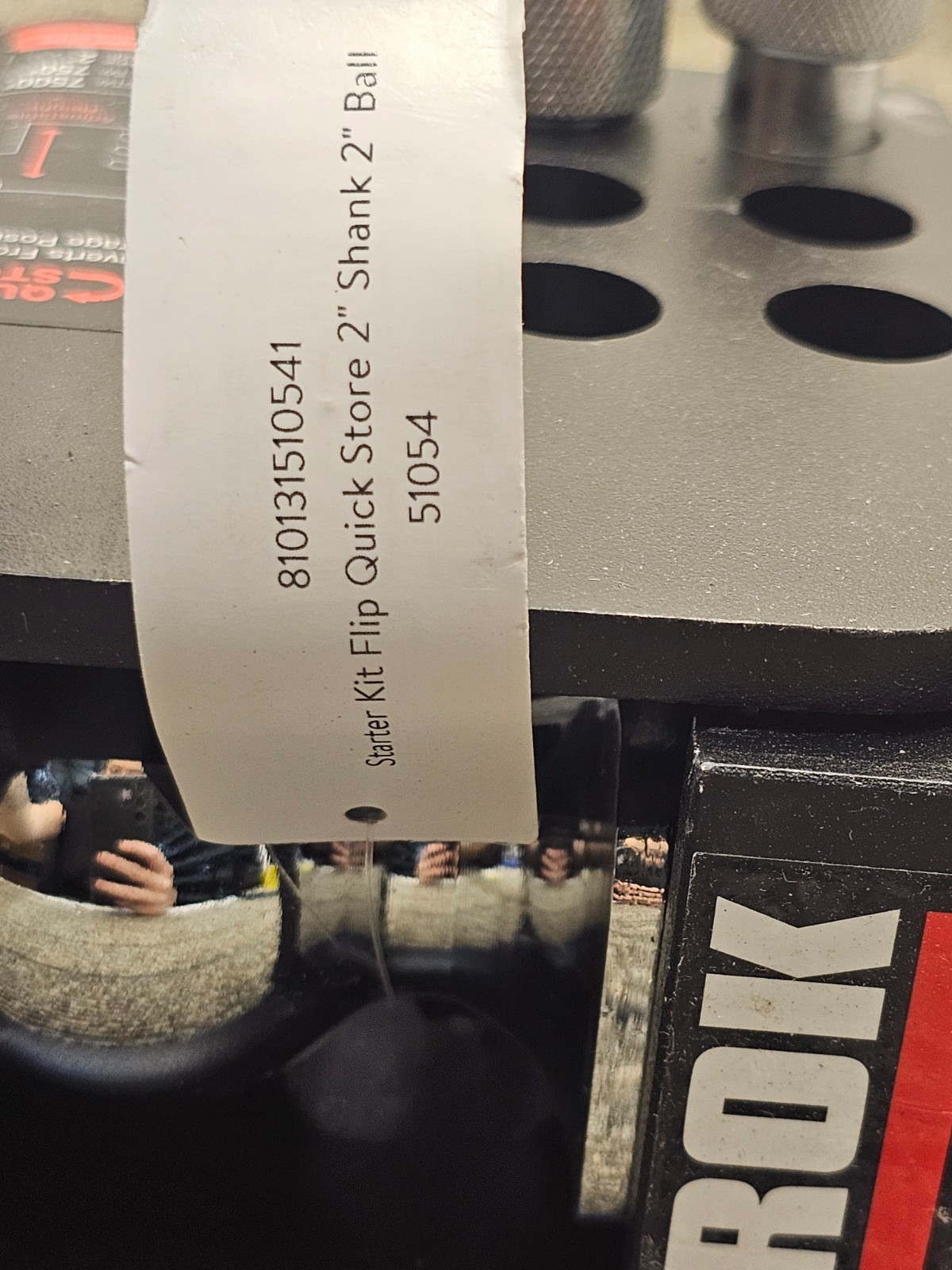 bROK 51054 2" Flip Mount Adjustable Heavy Duty Hitch 7500 lb Quick Store Black