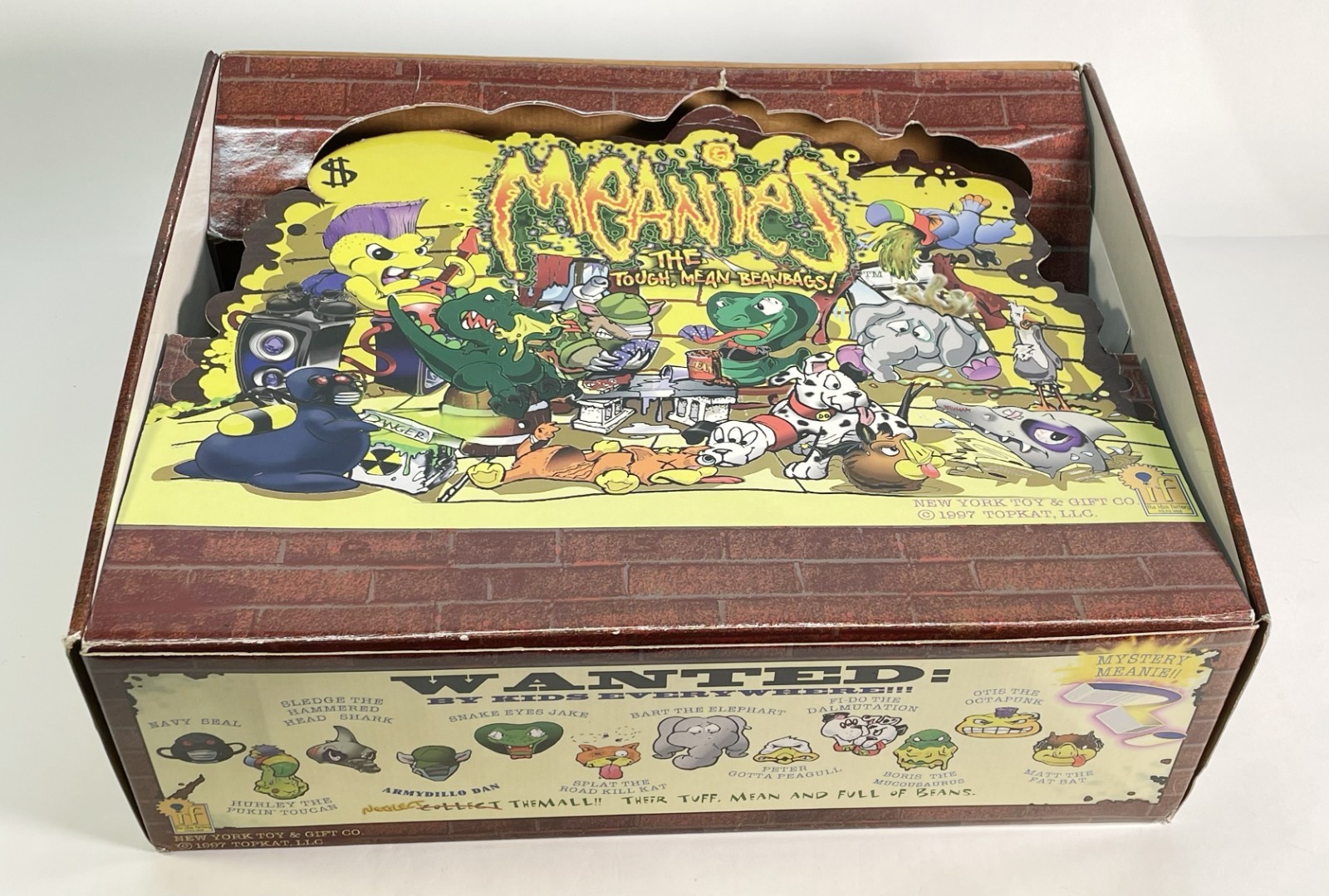 Complete Set Meanies Series 1 All 13 with Mystery Meanie & Original Display Box!