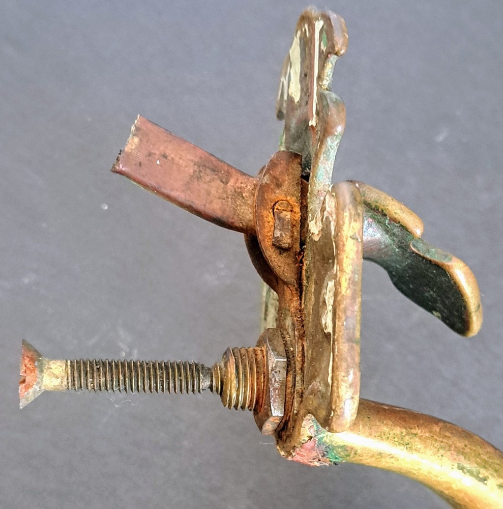 Antique Door Handle With Thumb Latch Solid Brass