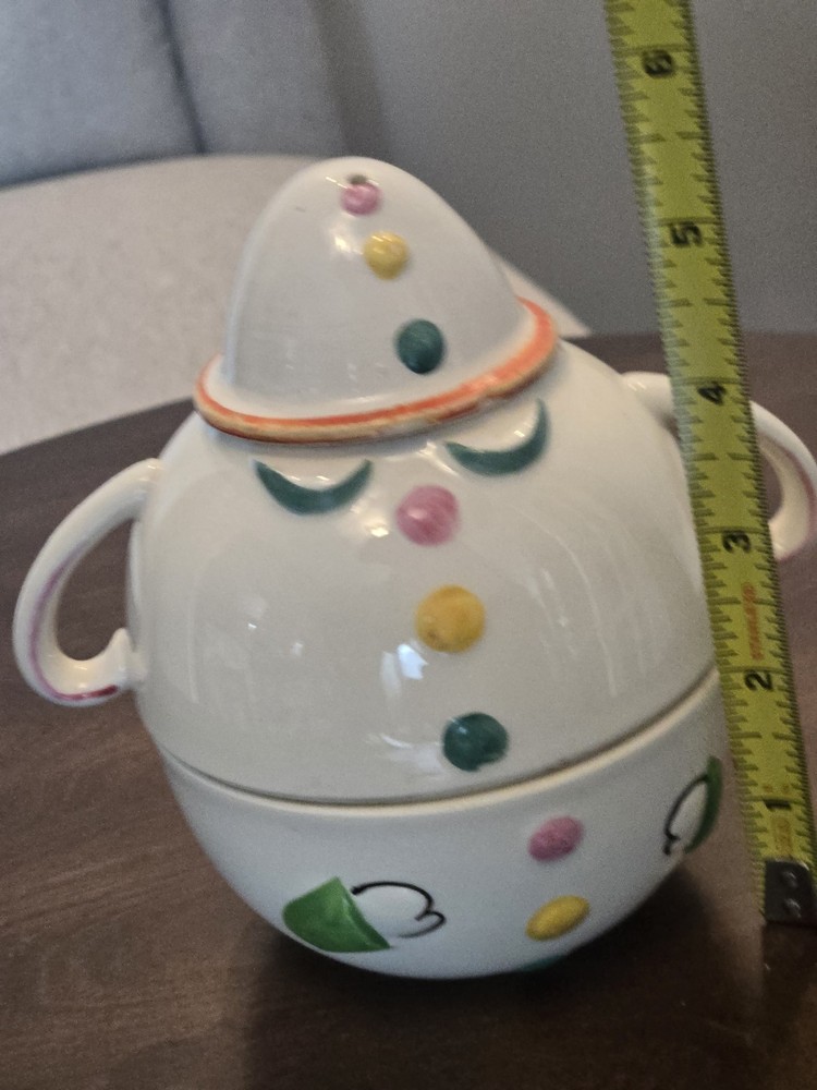 Incomplete Japanese Stackable Clown Plate Set