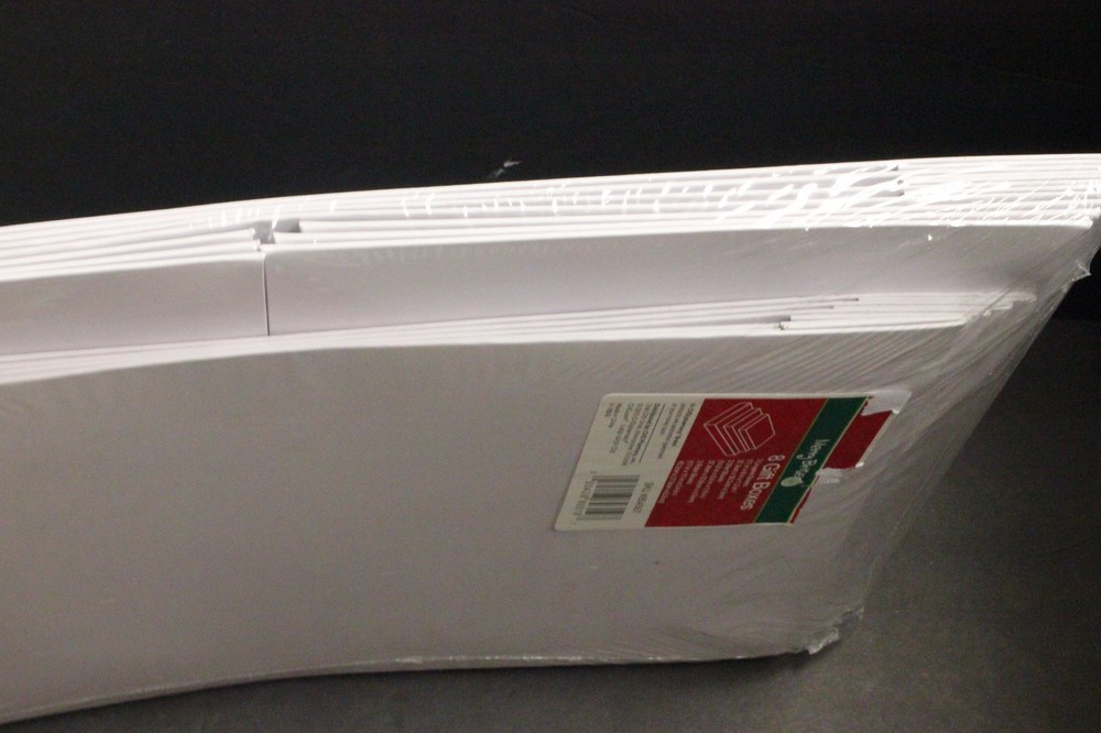 8 pack Box for Gift White Assorted Size Gift Wrap Packaging Boxes 8 Pack