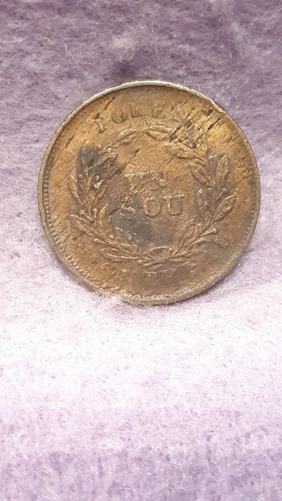 CANADA ~ 1838 ~ 1 SOUS TOKEN ~ VF