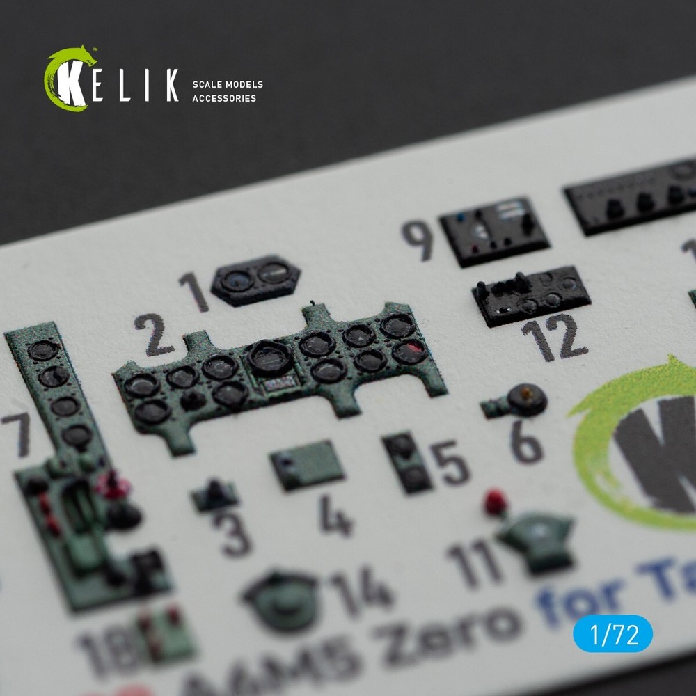 1/72 ResKit K72099 A6M5 Zero - interior 3D decals for Tamiya kit