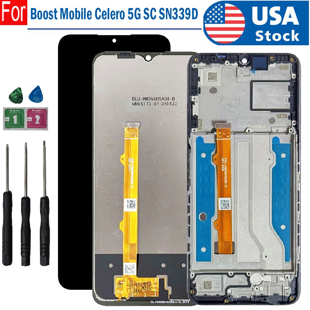 LCD Display Touch Screen Digitizer ± Frame For Boost Mobile Celero 5G SC SN339D