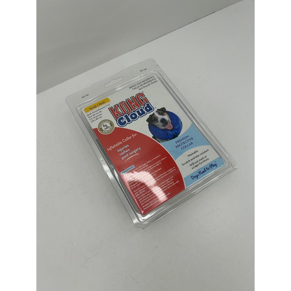 KONG Cloud Inflatable Protective Collar Pet Small Blue New