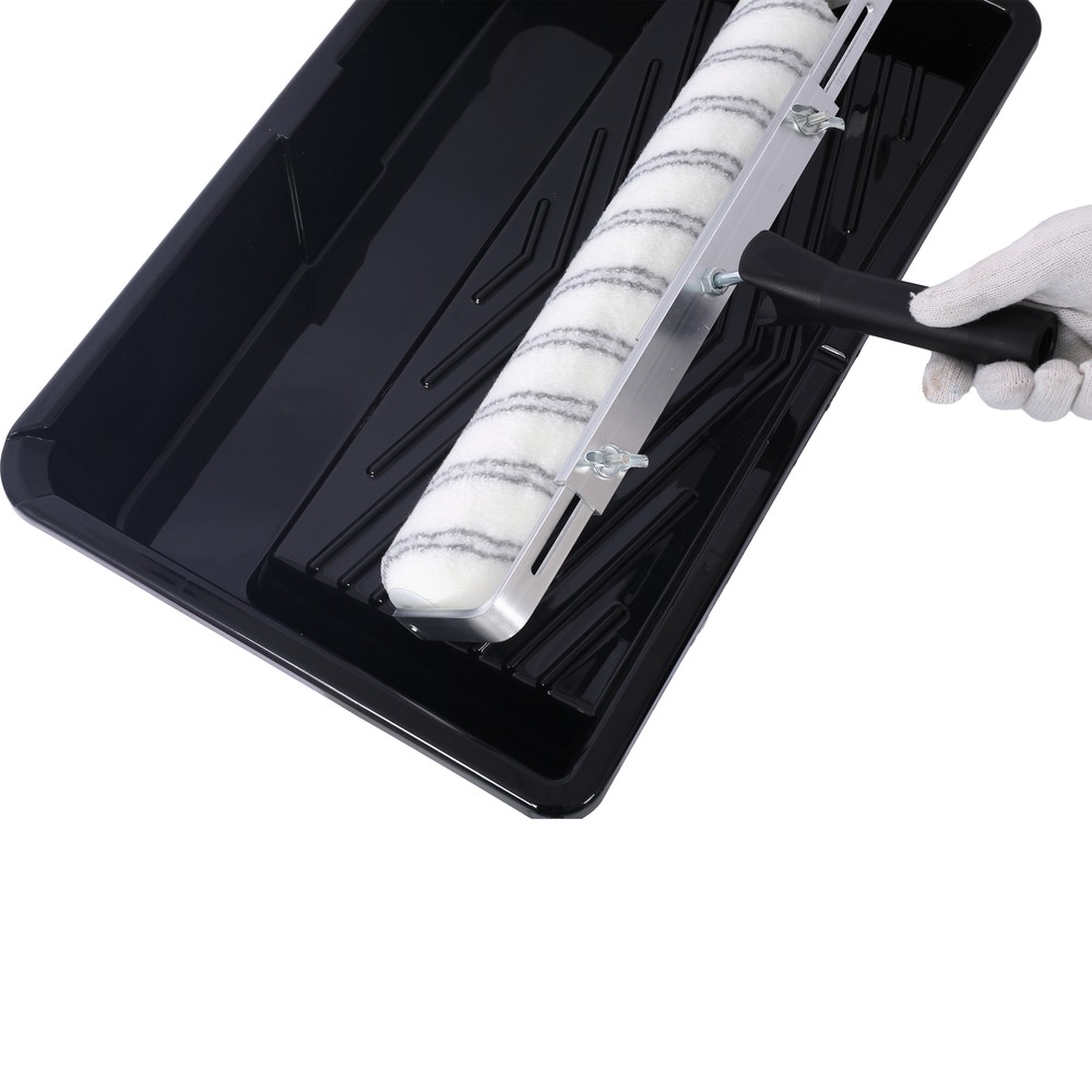 5Pc 18 Inch Paint Roller Kit -18 Paint Roller Tray Set, Microfiber Paint Roll