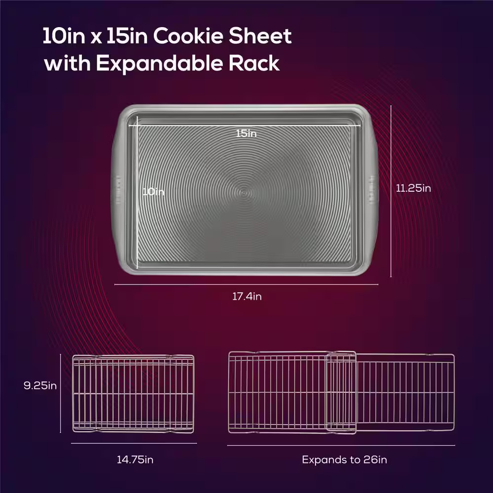 Bakeware, 3-Piece, Siver, Bakeware Set