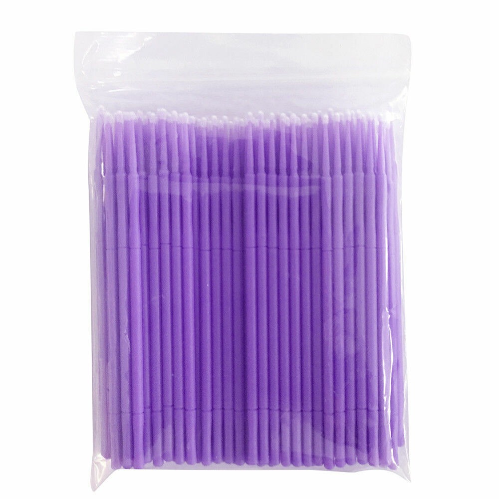 100 Pcs Dental Eye Micro Brush Tips Disposable Applicators Fine Regular Medium