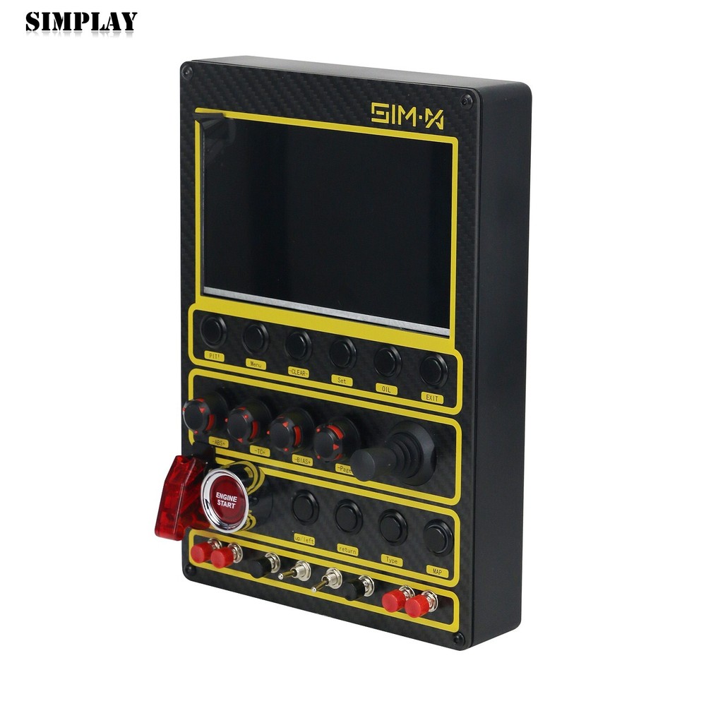 SIMX 7in LCD Screen Racing Control Box Simulator PC Secondary Screen