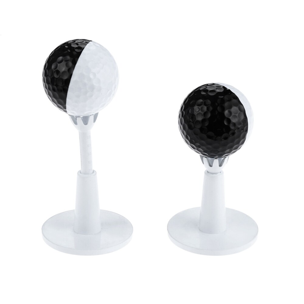 High Stability Golf Adjustable Range Tee White Golf Practice Aid 2x/Set 53*78mm