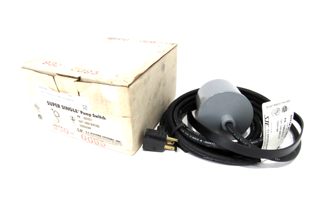 NEW S.J. ELECTROSYSTEMS 1001977 PUMP SWITCH