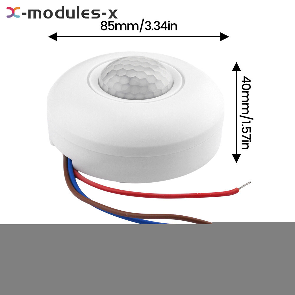 AC85-265V Infrared PIR Motion Induction Sensor 360° Detection For Ceiling Light
