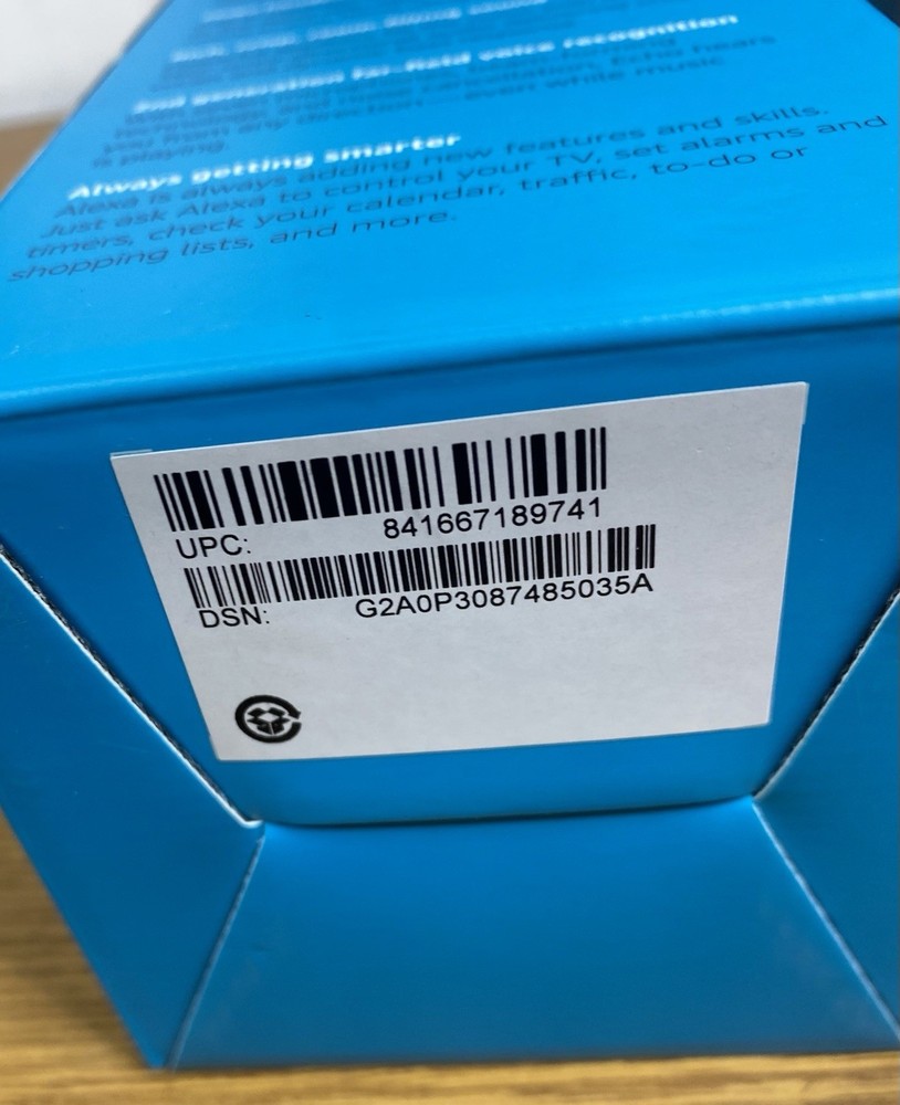 Amazon Echo 2nd Generation Smart Speaker Black-New