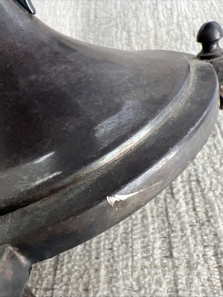 Silver Plate Cake Pan Wedding Fox, Faces, Rams