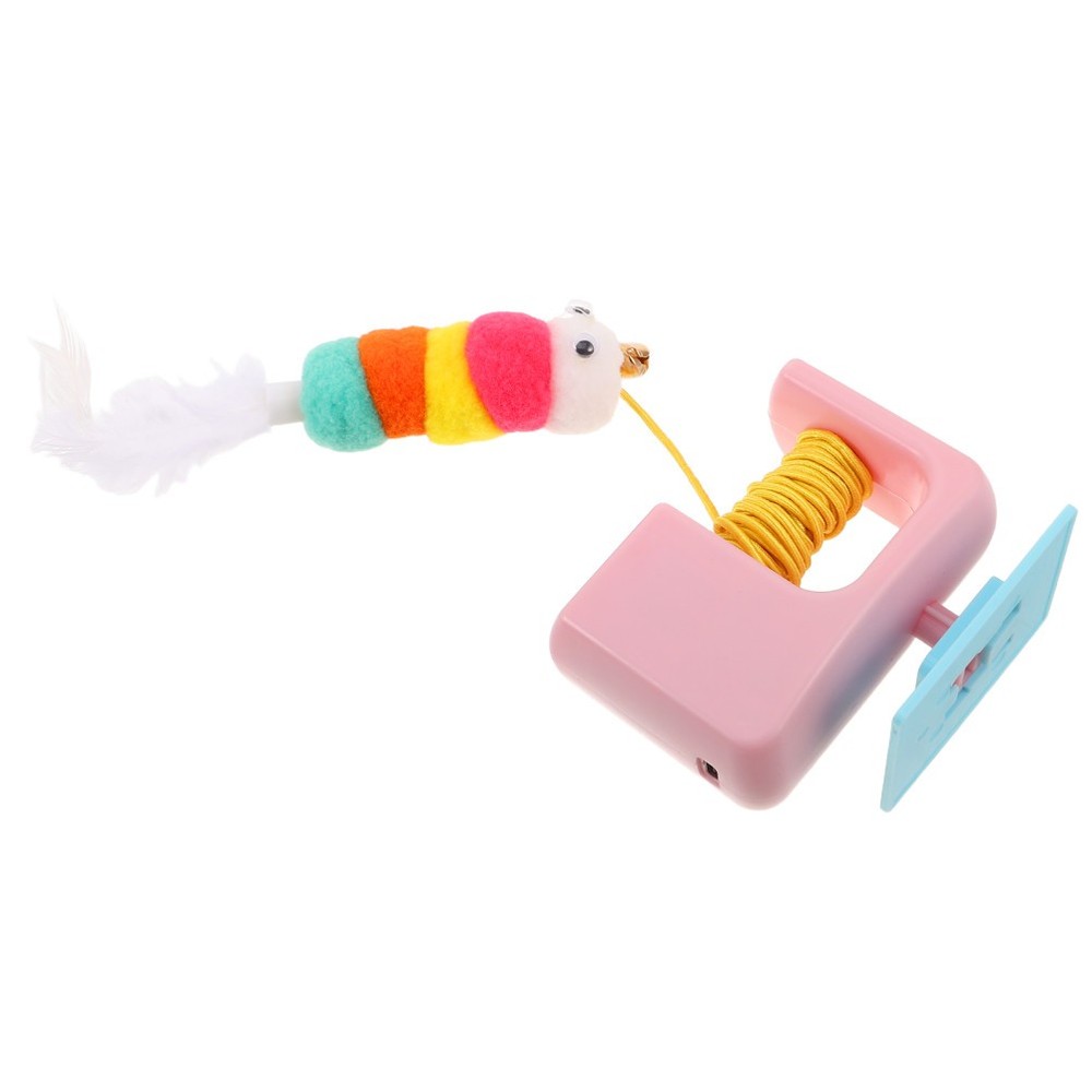 Interactive Cat Toys: Automatic Plastic Cat Teaser Retractable Hanging Indoor