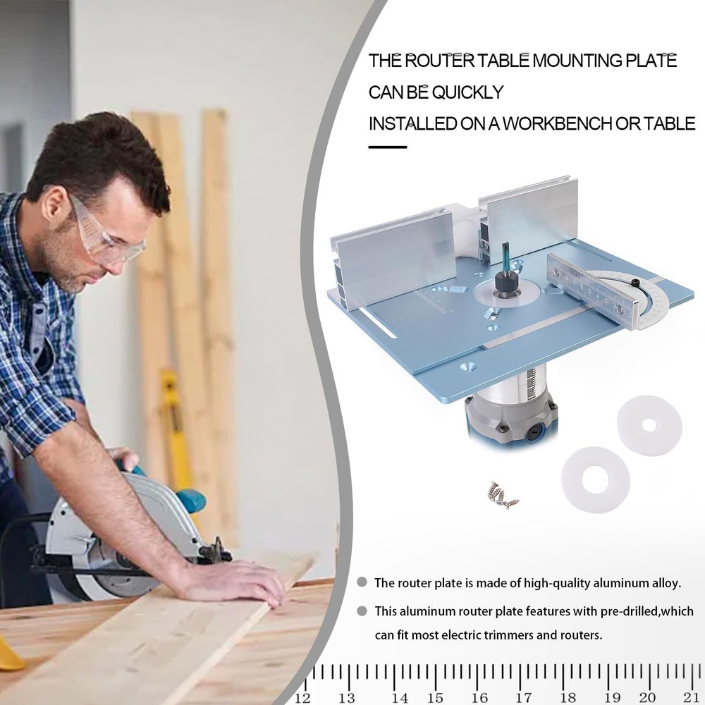 Router Table Insert PlateAluminum Router Insert Plate Small Router Base Plate...