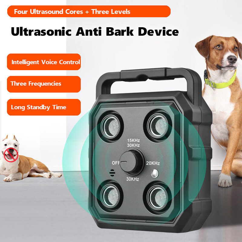 Mini Ultrasonic Dog Repeller High Power Anti Bark Device Long Range Pet Training