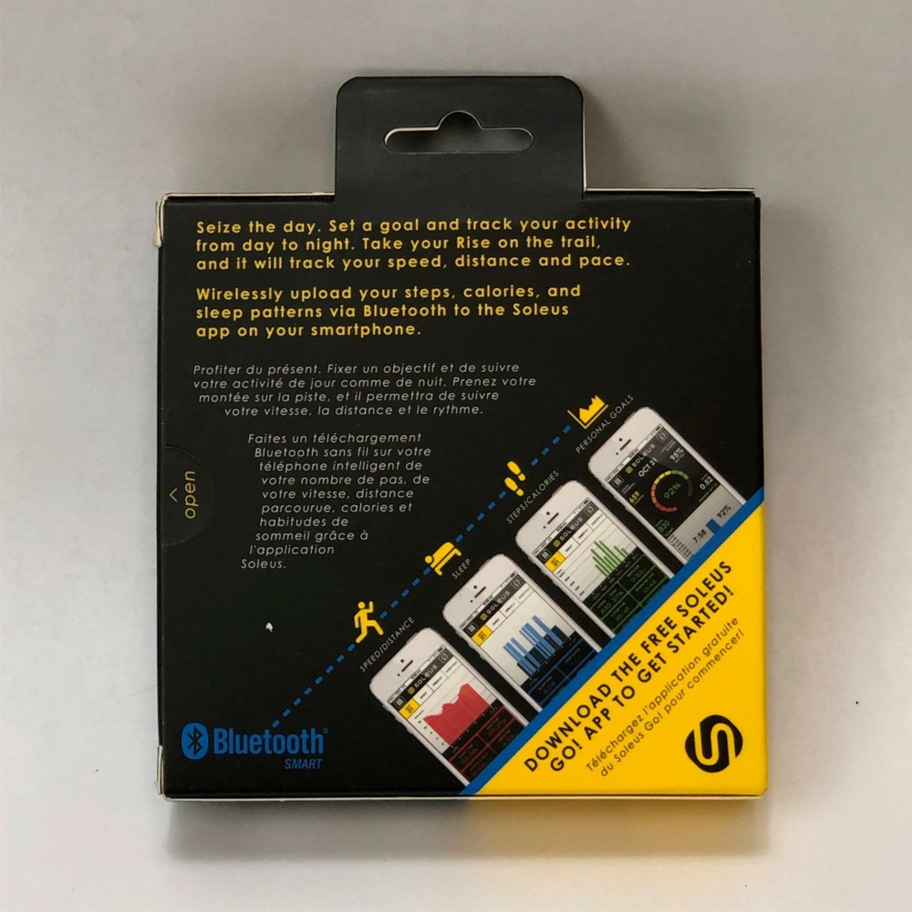 Soleus Running Rise Activity Tracker Bluetooth Gray