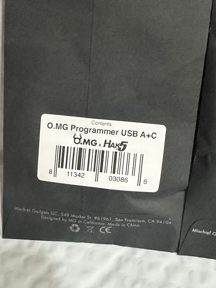 O.MG Adapter KEY CROC Hak5 Wi-Fi , Programmer, Omg Cables 4 Pack