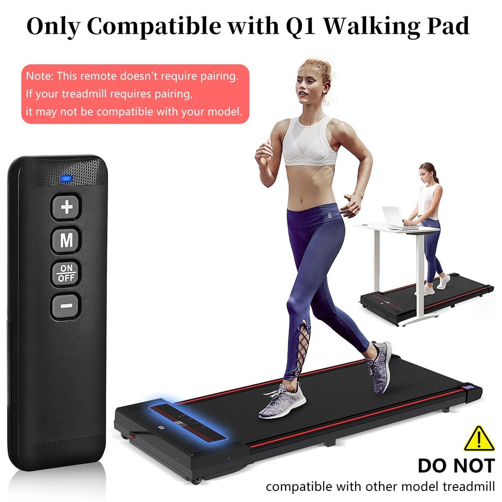 Treadmill Remote Control Replacement, Walking Pad Replacement Black