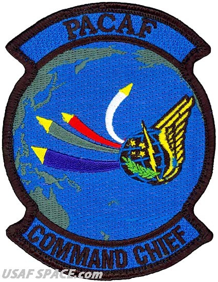 USAF PACIFIC AIR FORCES -COMMAND CHIEF- Joint Base Pearl Harbor-Hickamam - PATCH