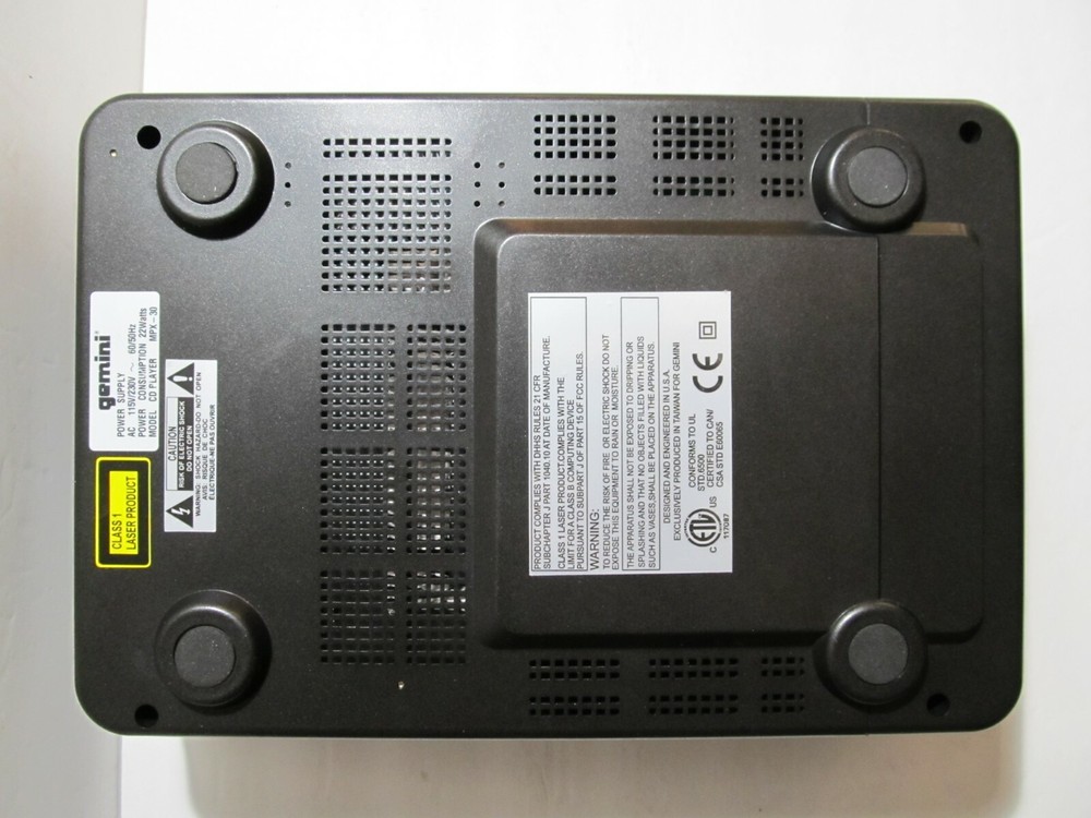 Rare Gemini MPX-30 CD/MP3 Player. Read
