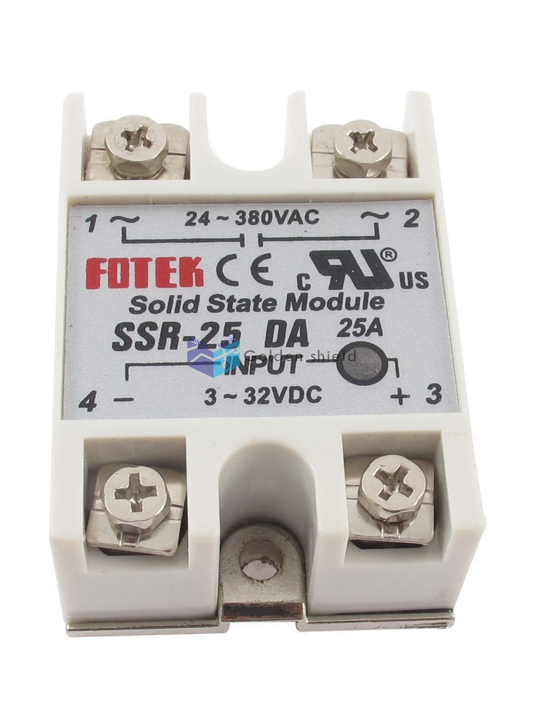 SSR-25 Solid State Relay Module Light Gray DA 25A AC 3-32V 24-380V✦Kd