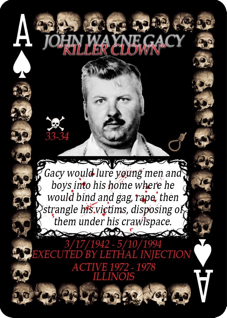 Serial Killer Playing Cards - RARE Collectible True Crime