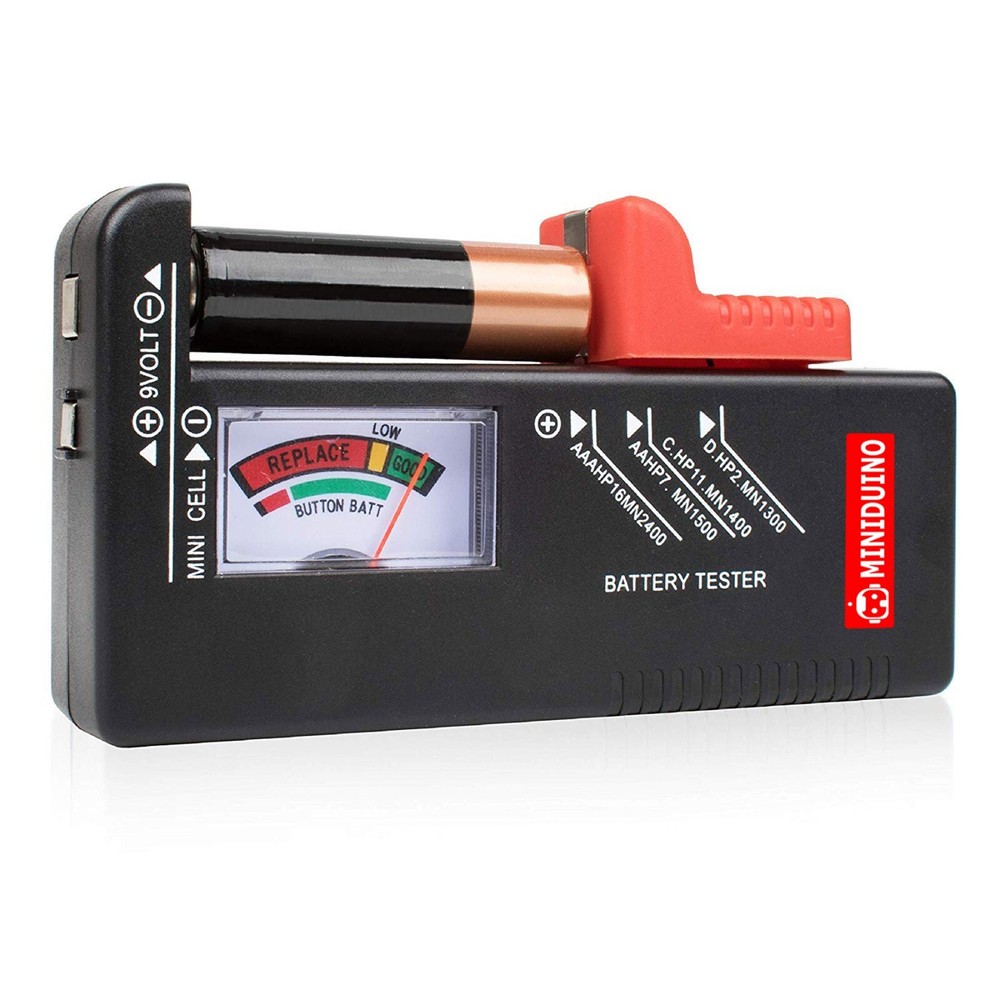 Universal Digital LCD Battery Checker Volt Tester Cell AA AAA C D 9V Button