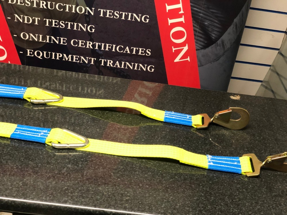 HI VIS Winching Assistance Straps Webbing Winch Brother - Even Pull System