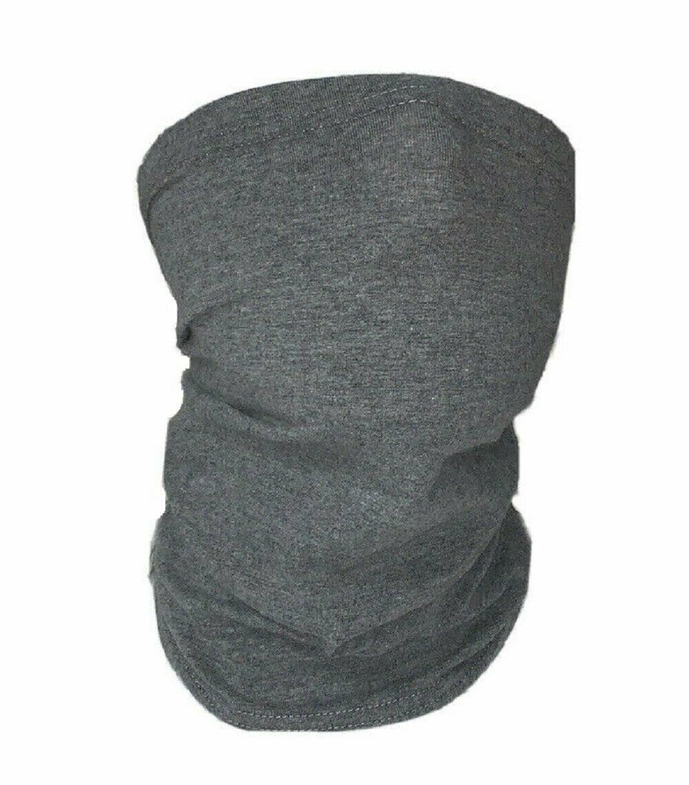 Neck Gaiter Premium Cotton Black Face Mask Balaclava Neckerchief Bandana Lot