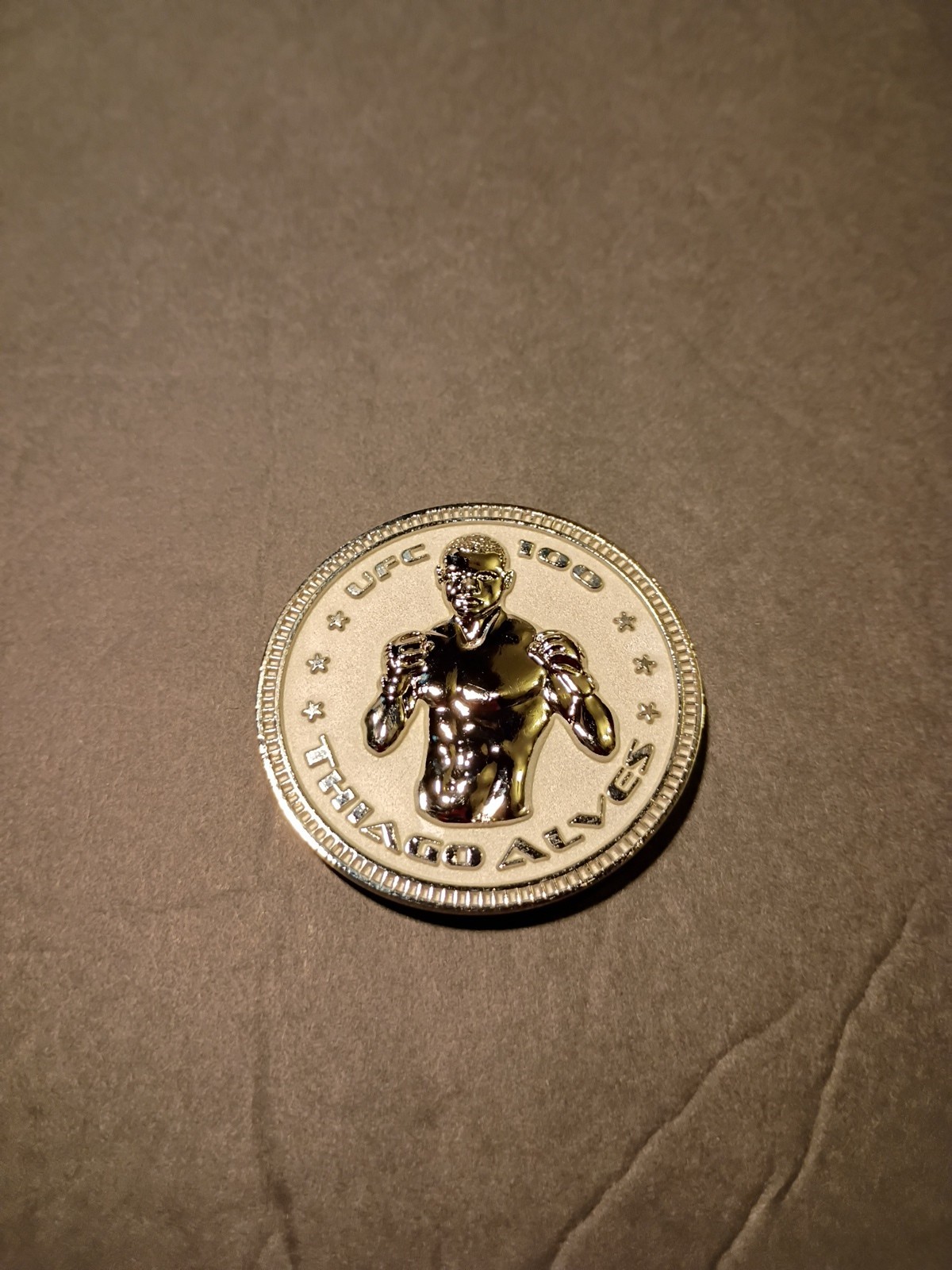 THIAGO ALVES UFC 100 July 11 2009 Commemorative Coin RARE MMA Topps