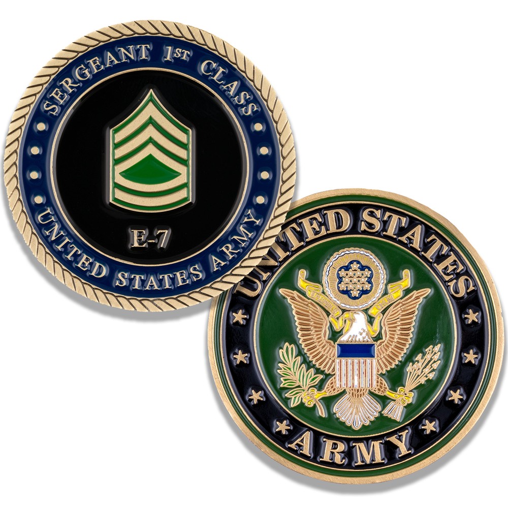 Army Sergeant First Class E7 Challenge Coin