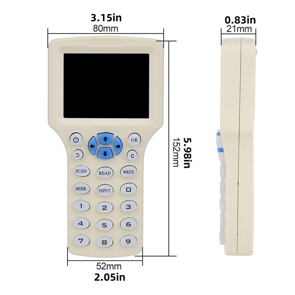 Multi-Frequency RFID/NFC Smart Card Reader Elevator Writer Copier IC ID Sensor