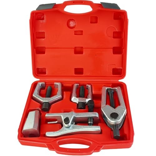 5-Piece Professional Front End Service Tool Kit | Pitman Arm Puller, Ball