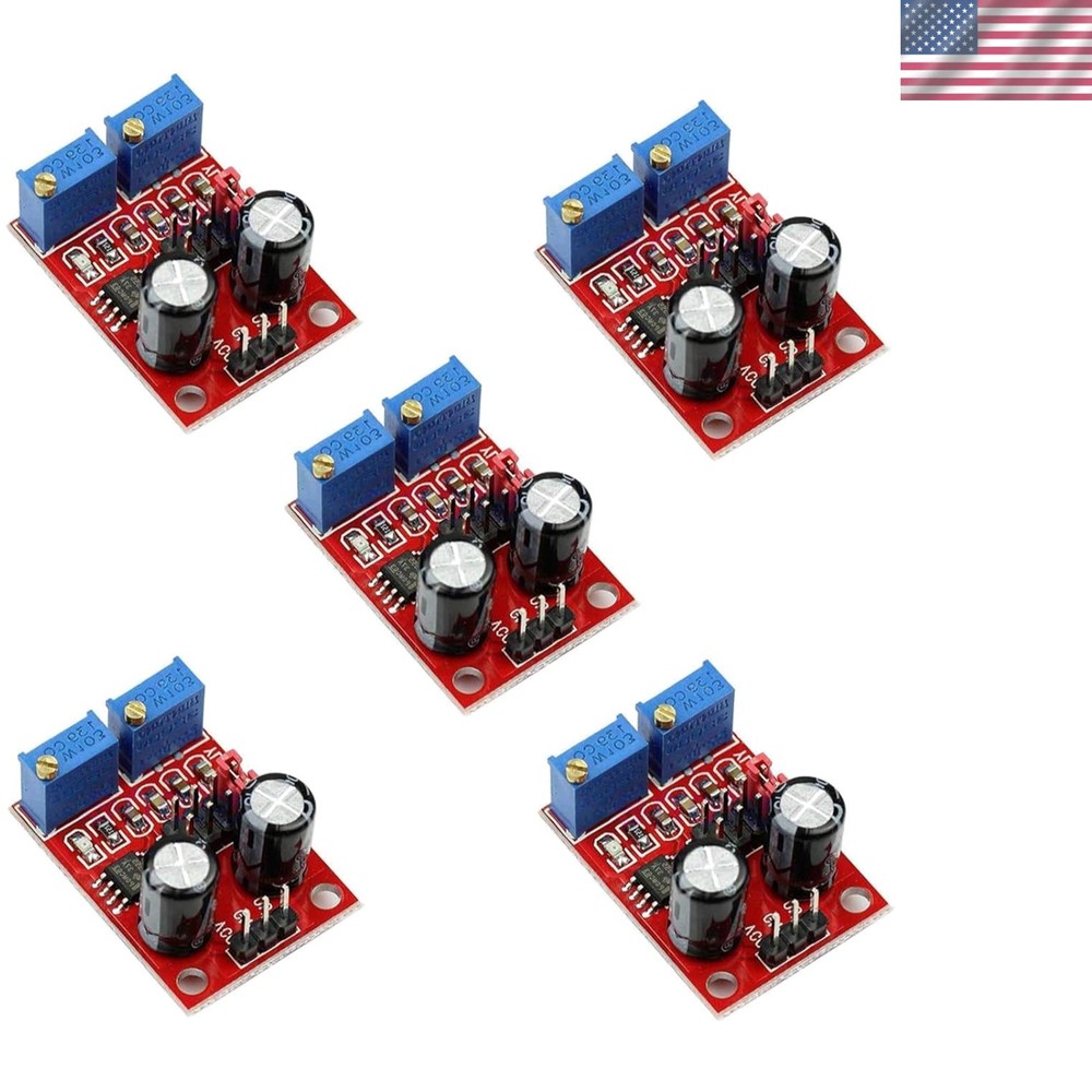 Multi-Device Compatible NE555 Signal Generator - 5V-15V Adjustable Module Set